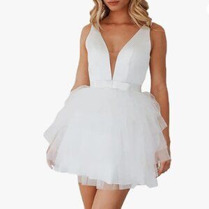 White Women's Mini Dress